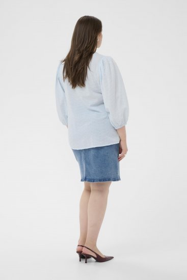 Kaffe Curve Penelopia Blouse Nantucket Breeze Blue - Pluusid - 