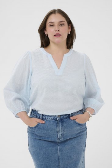 Kaffe Curve Penelopia Blouse Nantucket Breeze Blue - Pluusid - 