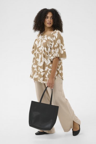Kaffe Curve Marla Blouse Oak Chalk Leaf - Pluusid - 