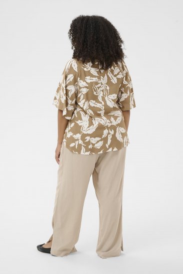 Kaffe Curve Marla Blouse Oak Chalk Leaf - Pluusid - 