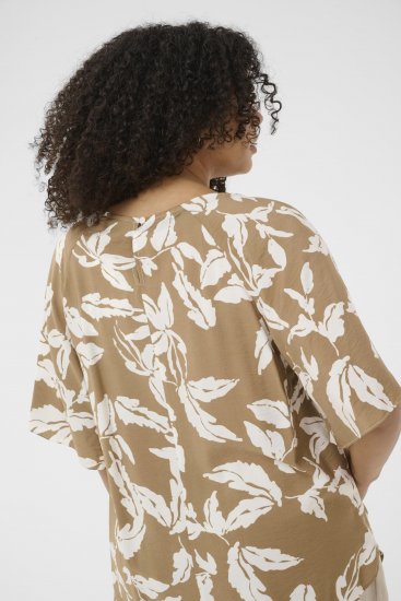Kaffe Curve Marla Blouse Oak Chalk Leaf - Pluusid - 