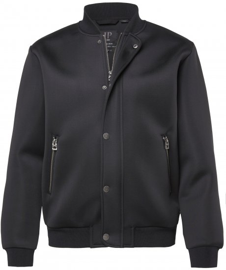 JP1880 College Jacket Scuba Fabric with Zipper Black - Jakid ja joped - Joped, suured suurused: 2XL – 12XL