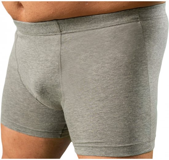 20 Nodi 978 Stretch Cotton Boxer with Internal Elastic Band Grey - Bokserid - Meeste suured bokserid