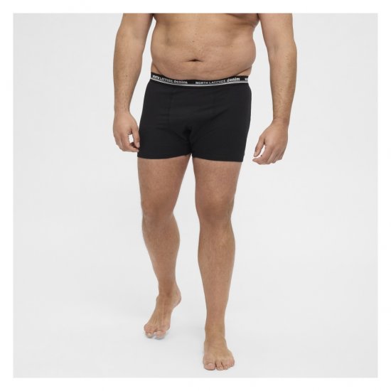 North Latitude 5-Pack Boxershorts Black - Bokserid - Meeste suured bokserid