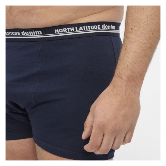 North Latitude 5-Pack Boxershorts Navy - Bokserid - Meeste suured bokserid