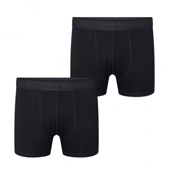 North Latitude Bamboo 2-Pack Trunks Black - Bokserid - Meeste suured bokserid