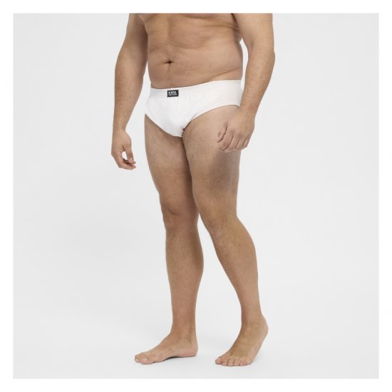 North Latitude Brief Underwear White - Aluspüksid - Meeste Aluspüksid Suured Suurused
