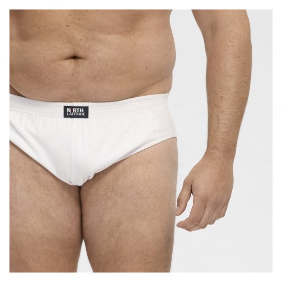 North Latitude Brief Underwear White - Aluspüksid - Meeste Aluspüksid Suured Suurused