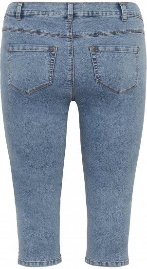 Kaffe Curve Vilana Capri Jeans Washed Blue - Kitsa lõikega - 