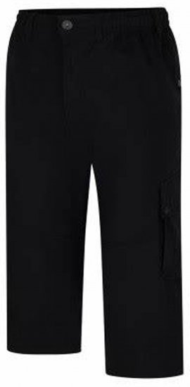 Espionage TR062 Ripstop 3/4 Cargp Trousers Black - Kargopüksid meestele suurtes suurustes - Kargopüksid meestele suurtes suurustes