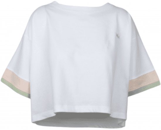 Nora Mikken AGNES Crop Top White - T-särgid - 