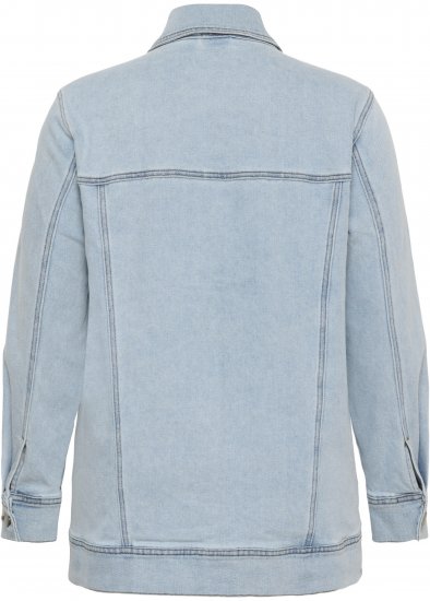 Kaffe Curve Ninna Casual Jacket Light Blue Washed - Joped - 