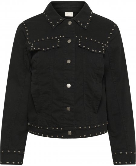 Kaffe Curve Brenn Twill Jacket Washed Black - Teksajakid - 