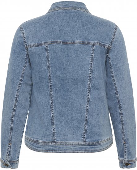 Kaffe Curve Vilana Denim Jacket Washed Blue - Teksajakid - 