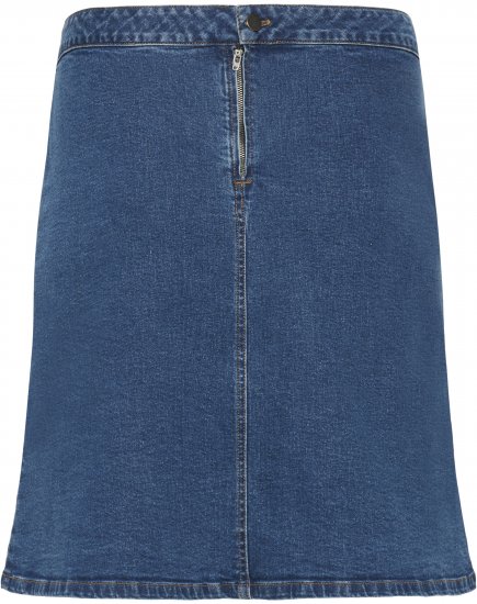 Kaffe Curve Leni Denim Skirt Blue - Seelikud - 