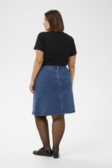 Kaffe Curve Leni Denim Skirt Blue - Seelikud - 