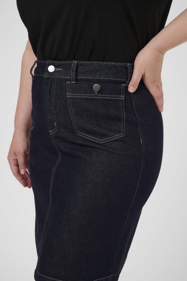 Kaffe Curve Roria Denim Skirt Dark Blue - Seelikud - 
