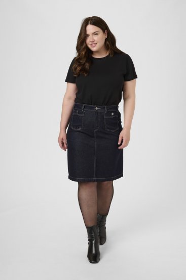 Kaffe Curve Roria Denim Skirt Dark Blue - Seelikud - 