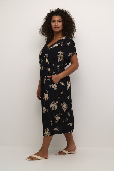Kaffe Curve Jenna Kleit Must/Brown Flower muster - Kleidid - 
