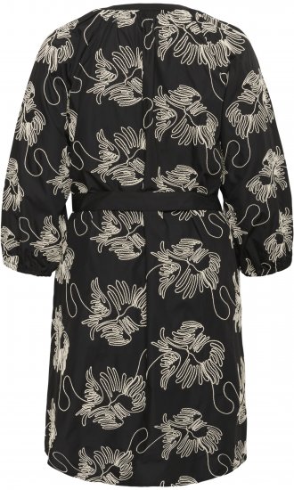 Kaffe Curve Kimmie Dress Black Chalk Embroidery - Midikleidid - 
