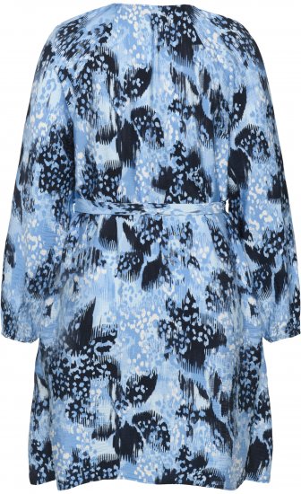 Kaffe Curve Aliana Dress Blue Flower Animal - Midikleidid - 