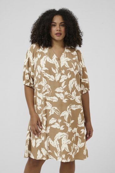 Kaffe Curve Marla Dress Oak Chalk Leaf - Midikleidid - 