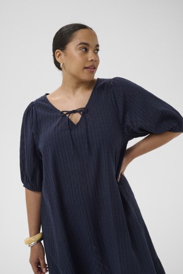 Kaffe Curve Thea Dress Midnight Marine - Maksikleidid - 