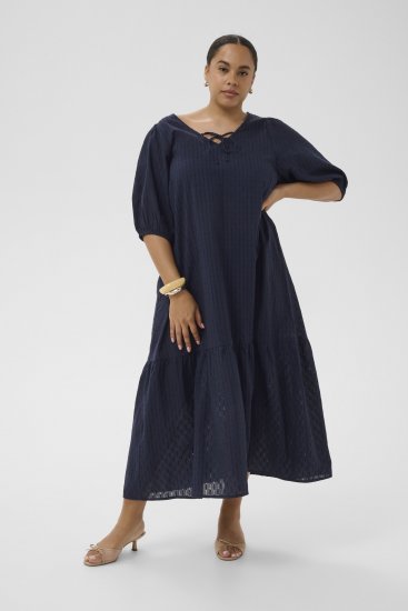 Kaffe Curve Thea Dress Midnight Marine - Maksikleidid - 