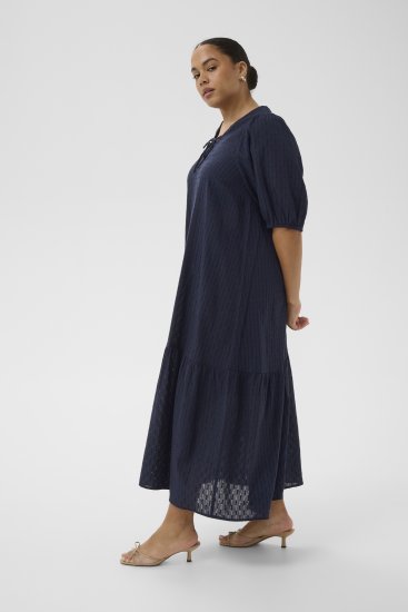 Kaffe Curve Thea Dress Midnight Marine - Maksikleidid - 