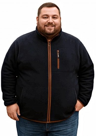 Espionage FL048 Microfleece Jacket Navy - Jakid ja joped - Joped, suured suurused: 2XL – 12XL