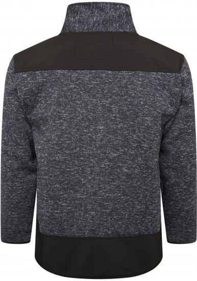 Kam jeans KV133 Twisted Marl Fleece Jacket Black - Jakid ja joped - Joped, suured suurused: 2XL – 12XL