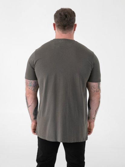 D555 Flyers Crew Neck T-särk Khaki - T-särgid - Suured T-särgid 2XL – 14XL