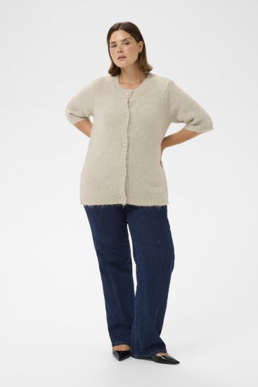 Kaffe Curve Emilia Cardigan Feather Grey Melange - Kardiganid - 