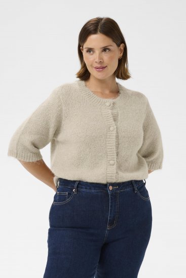 Kaffe Curve Emilia Cardigan Feather Grey Melange - Kardiganid - 