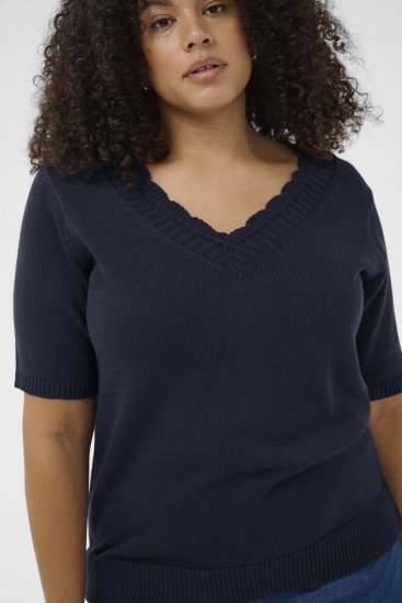 Kaffe Curve Leani Knitted Pullover Midnight Marine - Kudumid - 
