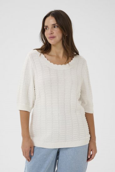 Kaffe Curve Lotia Pullover Chalk - Kudumid - 