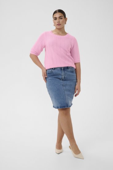 Kaffe Curve Lotia Pullover Pink Frosting - Kudumid - 