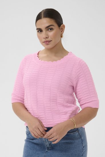 Kaffe Curve Lotia Pullover Pink Frosting - Kudumid - 