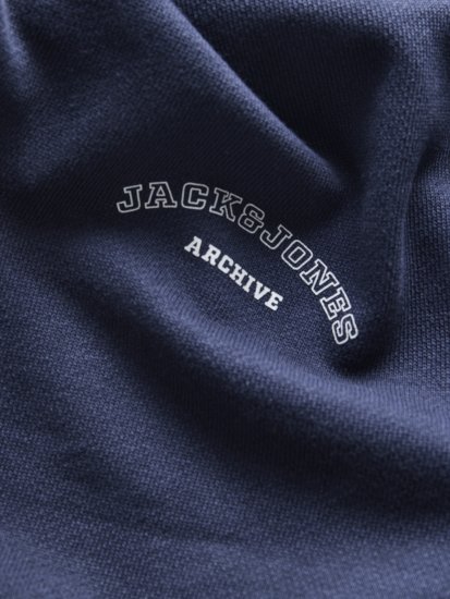 Jack & Jones College Logo Hoodie Navy - Sviitrid ja dressipluusid - Meeste suured kapuutsiga jakid suurustes 2XL – 14XL