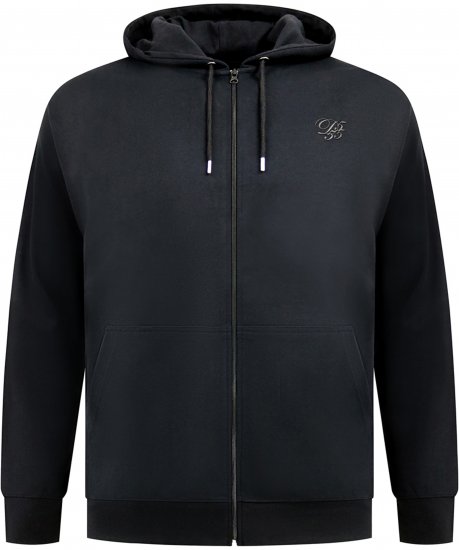 Duke Kenilworth Pin Tuck Sleeves Zip Through Hoodie Dark Navy TALL - TALL dressipluusid - 