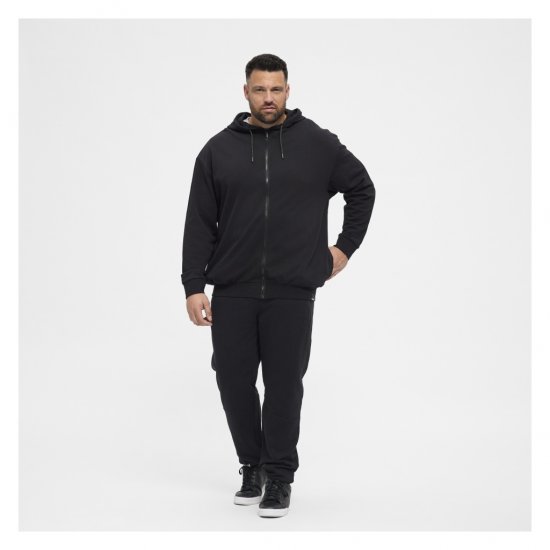 North Latitude Full Zip Hoodie Black - Sviitrid ja dressipluusid - Meeste suured kapuutsiga jakid suurustes 2XL – 14XL