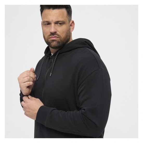 North Latitude Full Zip Hoodie Black - Sviitrid ja dressipluusid - Meeste suured kapuutsiga jakid suurustes 2XL – 14XL