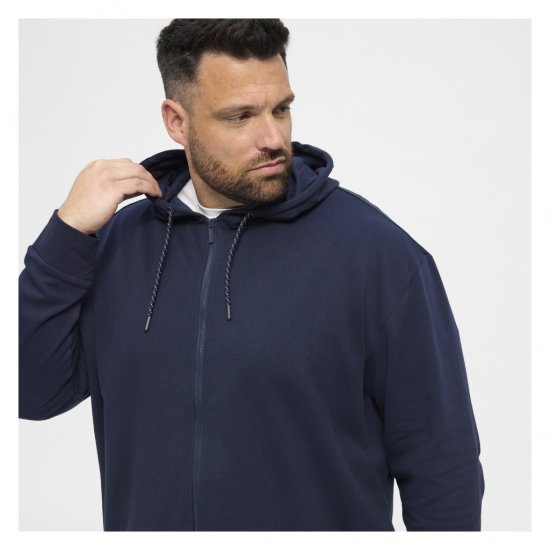 North Latitude Full Zip Hoodie Navy - Sviitrid ja dressipluusid - Meeste suured kapuutsiga jakid suurustes 2XL – 14XL
