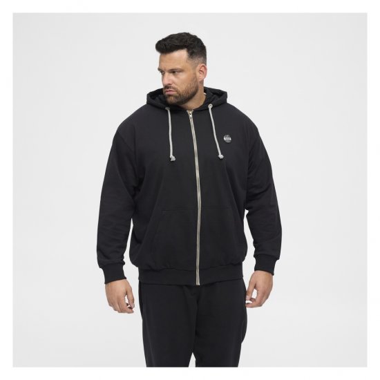 North Latitude Cardigan Hoodie Black - Sviitrid ja dressipluusid - Meeste suured kapuutsiga jakid suurustes 2XL – 14XL