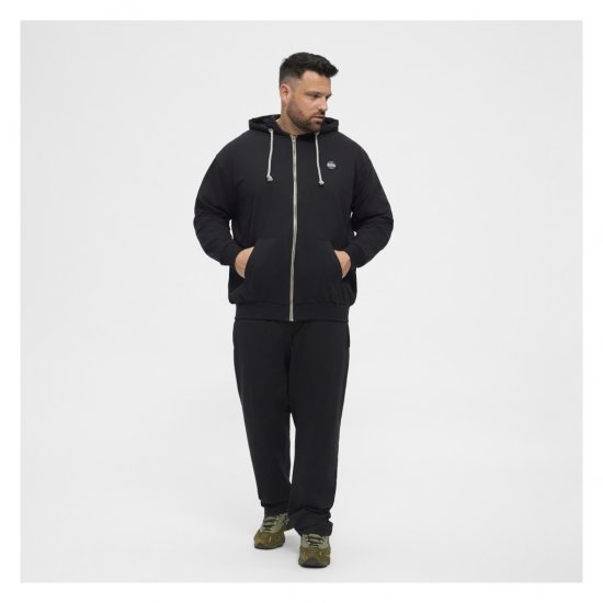 North Latitude Cardigan Hoodie Black - Sviitrid ja dressipluusid - Meeste suured kapuutsiga jakid suurustes 2XL – 14XL