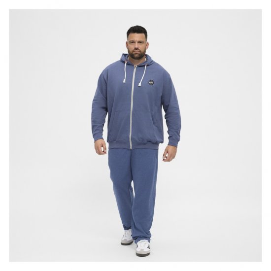 North Latitude Cardigan Hoodie Blue - Sviitrid ja dressipluusid - Meeste suured kapuutsiga jakid suurustes 2XL – 14XL