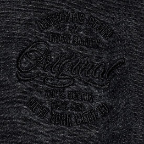 Kam Jeans 7082 Garment DYE with Zipper Hoodie Black - Sviitrid ja dressipluusid - Meeste suured kapuutsiga jakid suurustes 2XL – 14XL