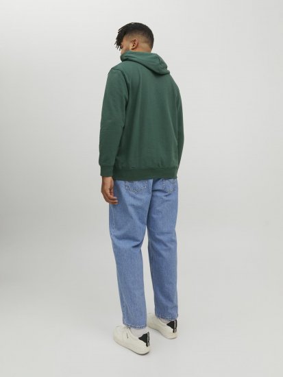 Jack & Jones Codyy Hoodie Green - Sviitrid ja dressipluusid - Meeste suured kapuutsiga jakid suurustes 2XL – 14XL
