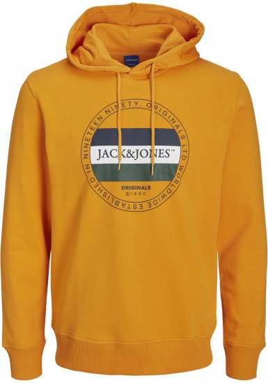 Jack & Jones Codyy Hoodie Yellow - Sviitrid ja dressipluusid - Meeste suured kapuutsiga jakid suurustes 2XL – 14XL