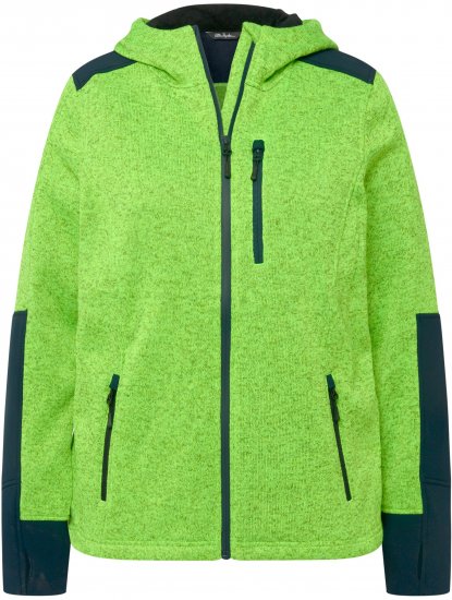 Ulla Popken Contrast Inserts Sweater Knit Hoodie Light Green - Sviitrid ja dressipluusid - 